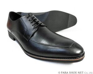 PARASHOE 本革 Uチップ ビジネスシューズ 黒 ワイズ 4E（EEEE）27.5cm、28cm（28.0cm）、28.5cm、29cm（29.0cm）、29.5cm、30cm（30.0cm）、31cm（31.0cm）、32cm（32.0cm）【大きいサイズ（ビッグサイズ）メンズ 革靴・紳士靴】