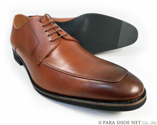 楽天靴のパラダイスPARASHOE 本革 Uチップ ビジネスシューズ 茶色 ワイズ 4E（EEEE）27.5cm、28cm（28.0cm）、28.5cm、29cm（29.0cm）、29.5cm、30cm（30.0cm）、31cm（31.0cm）、32cm（32.0cm）【大きいサイズ（ビッグサイズ）メンズ 革靴・紳士靴】