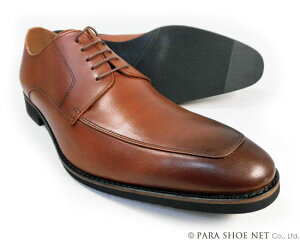 PARASHOE 本革 Uチップ ビジネスシューズ 茶色 ワイズ 4E（EEEE）27.5cm、28cm（28.0cm）、28.5cm、29cm（29.0cm）、29.5cm、30cm（30.0cm）、31cm（31.0cm）、32cm（32.0cm）【大きいサイズ（ビッグサイズ）メンズ 革靴・紳士靴】