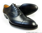 PARASHOE（パラシュー）ハンドメイド（ハンドソーンウェルト製法）本革 内羽根ストレートチップ（キャップトゥ）ビジネスシューズ 黒 ワイズ3E（EEE）22cm～32cm【メンズ革靴・紳士靴・日本製】