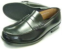 BRAVAS Lapel コインローファー 黒 3E（EEE）/メンズ 紳士靴 学生靴 通学靴