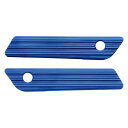 取寄せ サドルバッグラッチカバー アレンネス Saddlebag Latch Covers - Blue 03-604 DRAG 35011635