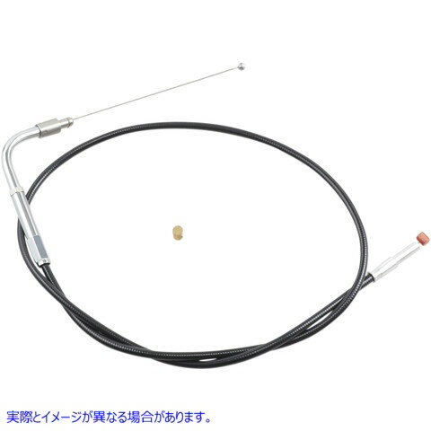 取寄せ 黒いビニールスロットルとアイドルケーブル バーネット IDLE CABLE STD.02-17V-ROD 101-30-40019 DRAG DS223537
