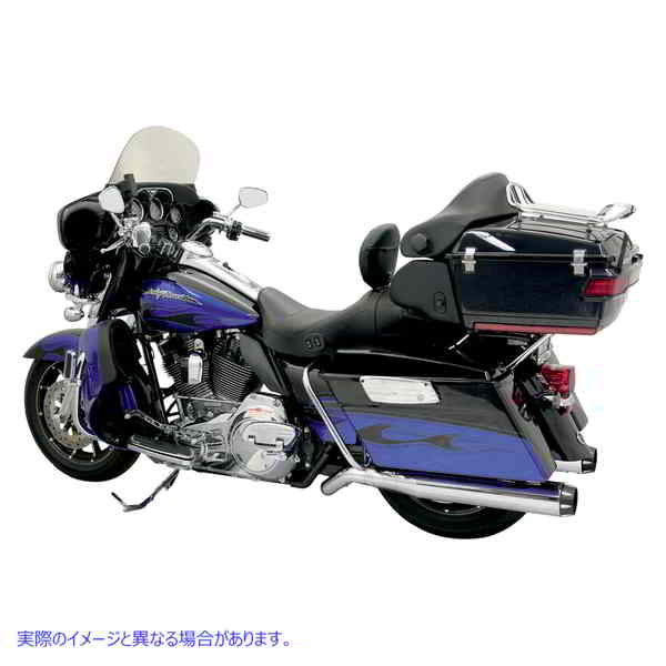 取寄せ Road Rage II B1エキゾーストシステムのための擬似マフラー バッサーニ エキゾースト B1 Pseudo Muffler - Chrome - FL '09 - '20 1F59R DRAG 18010550