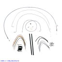  Rv[gXeXґgnhP[u/u[LCLbg܂ o[[uh Complete Stainless Braided Handlebar Cable/Brake Line Kit For 18 Ape Hanger Handlebars B30-1058 DRAG 06100719