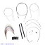  ץ꡼ȥƥ쥹ȥϥɥ륱֥/֥졼饤󥭥åȤޤ С꡼֥ Complete Stainless Braided Handlebar Cable/Brake Line Kit For 16 Ape Hanger Handlebars B30-1077 DRAG 06100729