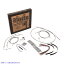  ץ꡼ȥƥ쥹ȥϥɥ륱֥/֥졼饤󥭥åȤޤ С꡼֥ Complete Stainless Braided Handlebar Cable/Brake Line Kit For 13 Ape Hanger Handlebars And ABS B30-1102 DRAG 06100810