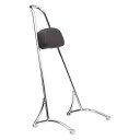 取寄せ 背もたれパッド付きの背の高いシッシーバー バーリーブランド Tall Sissy Bar - Chrome B13-1505C DRAG 15010586