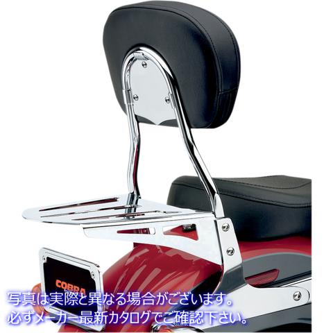 取寄せ ラウンドシシーバー コブラ Round Sissy Bar - Short - FLSTF 602-1300 DRAG 15010361