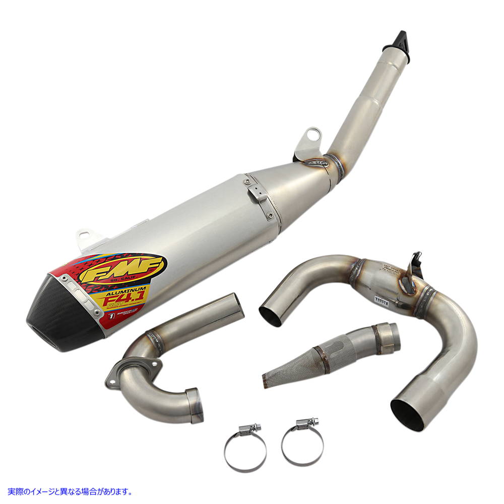 取寄せ エフエムエフ 4.1 RCT Exhaust with MegaBomb - Aluminum 044456 DRAG 18201840