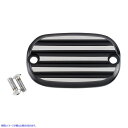  }X^[V_[Jo[ W[J[ }V[ Master Cylinder Cover - Finned - Black/Silver 08-01-2 DRAG 17310546