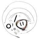  LA`bp[Y Handlebar Cable/Brake Line Kit- Quick Connect - Complete - 12 - 14 Ape Hangers - Stainless LA-8155KT2-13 DRAG 06620840