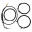  LAåѡ Handlebar Cable/Brake Line Kit - Complete - 12 - 14 Ape Hanger Handlebars - Black Vinyl LA-8056KT2-13B DRAG 06620898