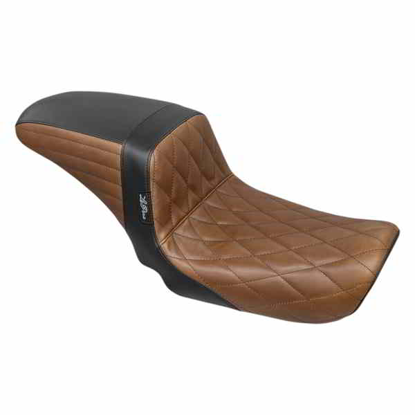 取寄せ キックフリップシート - ダイヤモンド - ブラック/ブラウン - FXD 06-17 ラペラ Kickflip Seat - Diamond - Black/Brown - FXD '06-'17 LK-591DMBRNBK DRAG 08030648