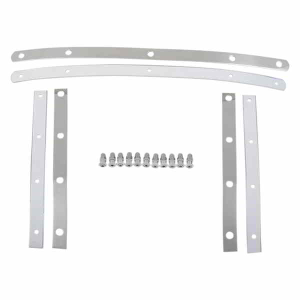 取寄せ ファッツ ウィンドシールド ハードウェア ストラップ - ステンレススチール メンフィスシェード..