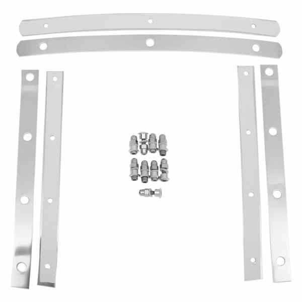 取寄せ スリムウィンドシールドハードウェアストラップ - ステンレススチール メンフィスシェード Slim..