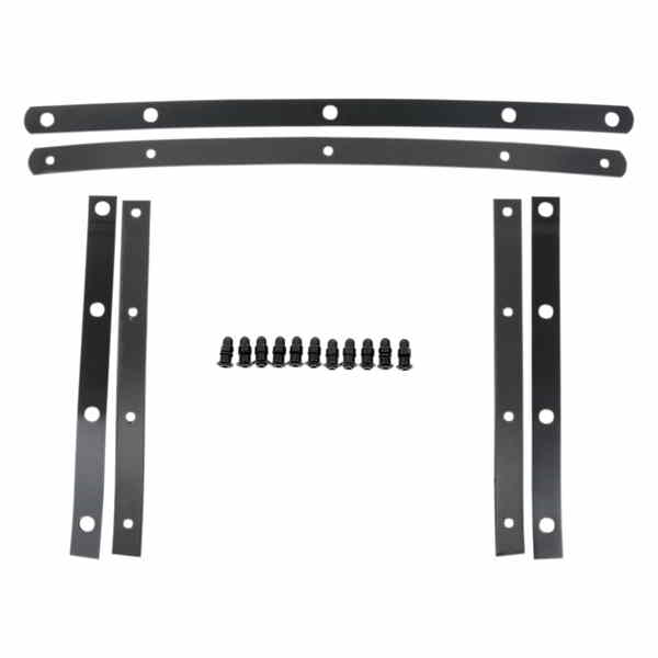 取寄せ ファッツ ウィンドシールド ハードウェア ストラップ - ブラック メンフィスシェード Fats Wind..