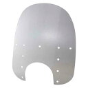 取寄せ 交換脂肪フロントガラスプラスチック メンフィスシェード Fats Windshield - 19 - 9 Headlight Cutout - Clear - Plastic MEP3710 DRAG MEP3710