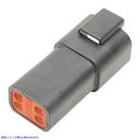 取寄せ Deutsch DTシールされたコネクタコンポーネント - 配線コネクタ ナムズ Deutsch Receptacle - 4 Pin - Black DR-4B DRAG 21200044