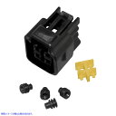 取寄せ 交換用コネクタと端子 - 配線コネクタ ナムズ Motorcycle 4 Position Female Connector Kit NC-FW04F DRAG 21200610
