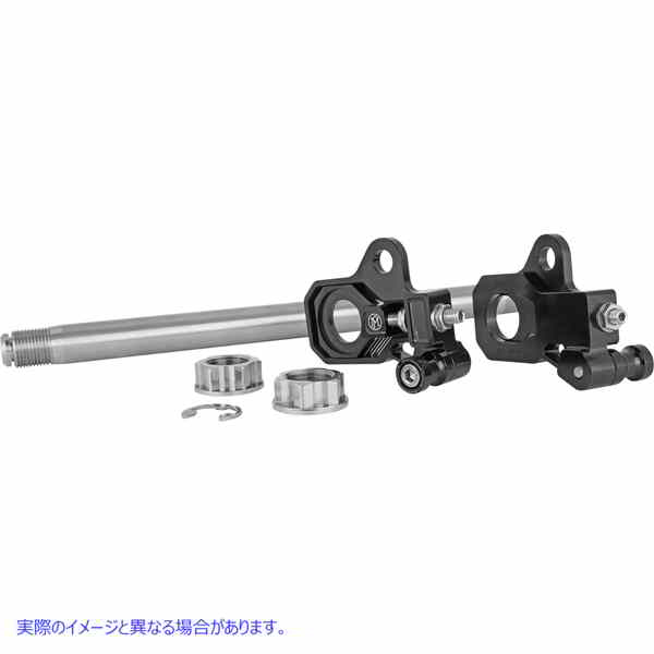 取寄せ 車軸アジャスターキット パフォーマンスマシーン Axle Adjuster Kit - Black - Rear 0117-0028M-B DRAG 02141991