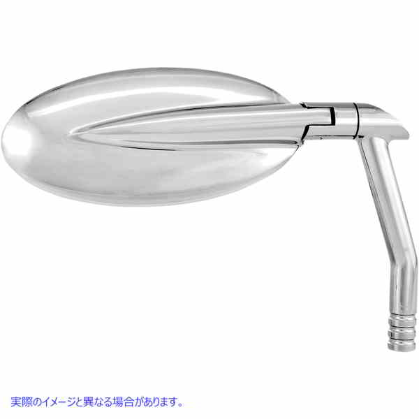 取寄せ ビジョンシリーズミラー パフォーマンスマシーン Vision Mirror - Oval - Chrome 0064-2029-CH DRAG 06400730