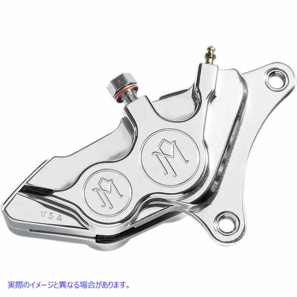 取寄せ 4ピストンディファレンシャルボアキャリパー パフォーマンスマシーン Caliper - Front Left - Chrome - 00-17 Harley-Davidson 0053-2919-CH DRAG DS324609