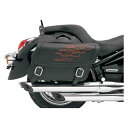 取寄せ ハイウェイマンタトゥーサドルバッグ サドルマン Flame Saddlebag - Orange - Medium X021-05-0406 DRAG 35010221