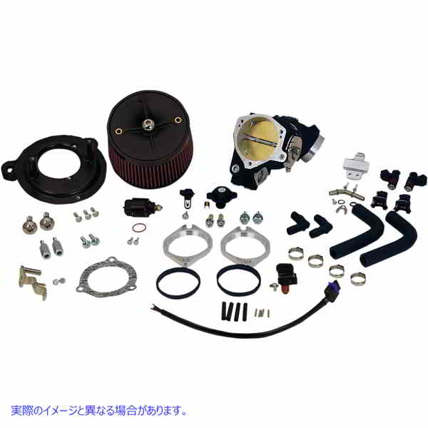 取寄せ 70mm誘導キット エスアンドエス サイクル Electric Fuel Injection Intake for T143 '06-'07 170-0288 DRAG 10210011