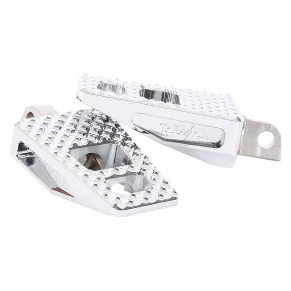 取寄せ P-54 フットペグ - フロント/リア - クローム スラッシン サプライ P-54 Foot Pegs - Front/Rea..