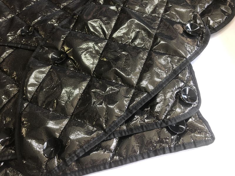 JF3 JF4 N-BOX / N-BOX カスタム エヌボックス 全窓 10枚セット 収納袋付 4層構造 黒銀 日除け 遮光 断熱 保温 車中泊 車種専用 RM-MH62