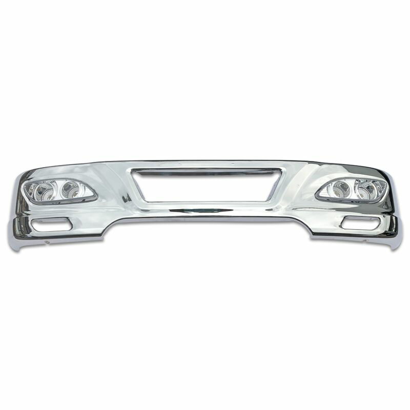 汎用 2t ワイド メッキ バンパー エアダム 一体 スポイラー 鉄製 新品 W1940mm H320mm 日野 いすゞ ふそう TOYOTA R-T262