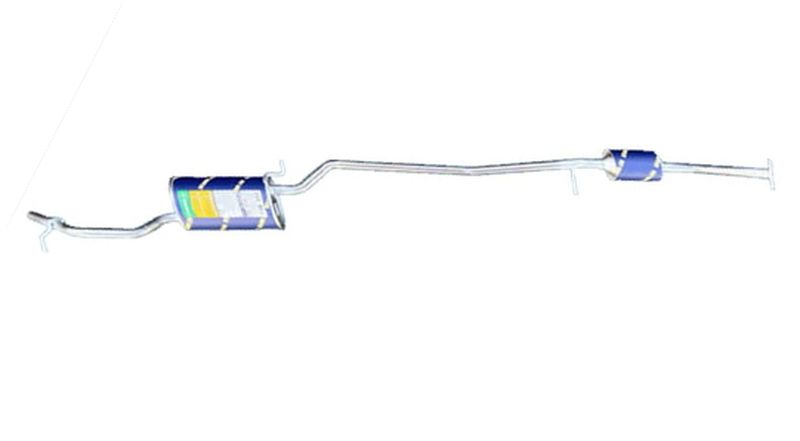 HST 触媒付マフラー 065-94C　ekワゴン B11W ミツビシ 本体オールステンレス 車検対応 純正同等