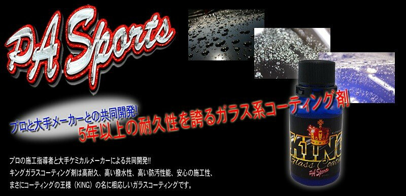 送料無料　キングガラスコーティング剤セット
