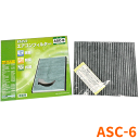 スズキ ワゴンR MC11,MC12,MC21,MC22 用活性炭配合高機能エアコンフィルター［ASC-6］