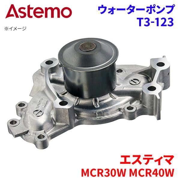 Astemo ウォーターポンプ エスティマ MCR30W MCR40W トヨタ ウォーターポンプ T3-123 Astemo製 日立 A1A1 パーツキング