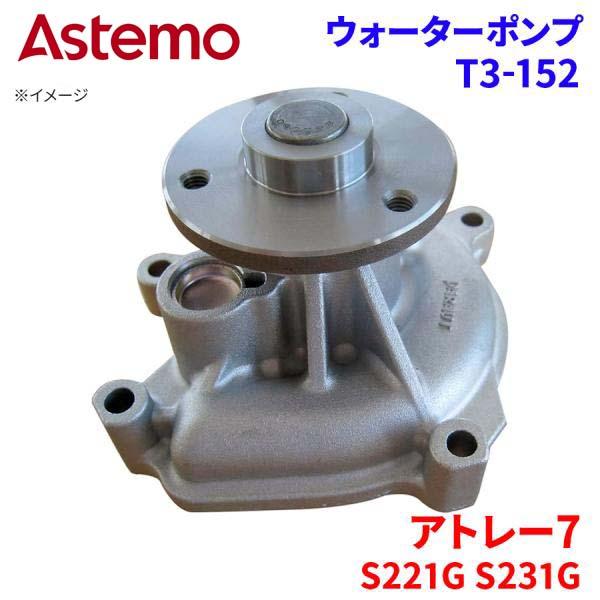 Astemo ウォーターポンプ アトレー7 S221G S231G ダイハツ ウォーターポンプ T3-152 Astemo製 日立 A1A1 パーツキング