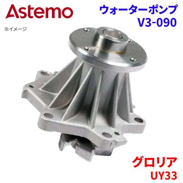 Astemo ウォーターポンプ グロリア UY33 ニッサン ウォーターポンプ V3-090 Astemo製 日立 A1A1 パーツ..