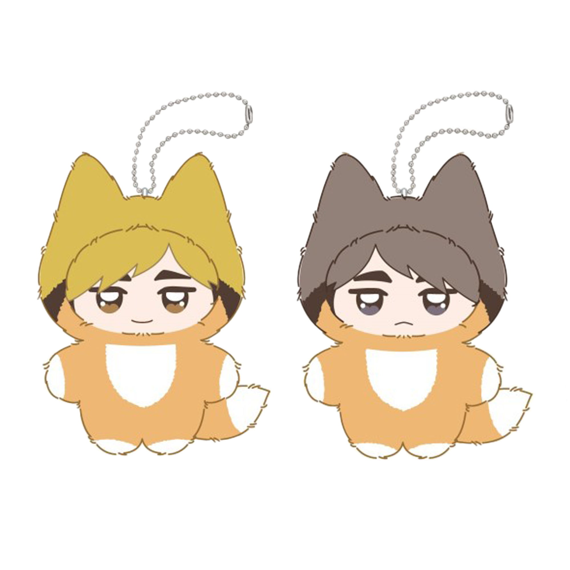 【10/24〜27●P10倍！要エントリー】【エンスカイ】アニメ『ハイキュー!!』 ちみけもますこっと9.宮侑 & 10.宮治 セット ぬいぐるみ キーホルダー