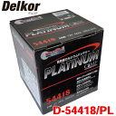 シエンタ NHP170G Delkor デルコア プラチナバッテリー D-54418/PL 国産車用シリーズ 標準タイプ 韓国製 ジョンソンコントロールズ パーツキング
