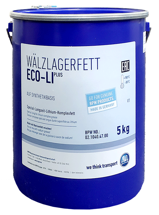 【11/4〜11/11●P10倍！要エントリー】【正規品】BPW純正 ベアリンググリス 02.1040.47.00 5kg ECO-Li Plus トレーラー グリース 青色 WALZLAGERFETT 0210404700 耐熱 ハブベアリンググリス グリース
