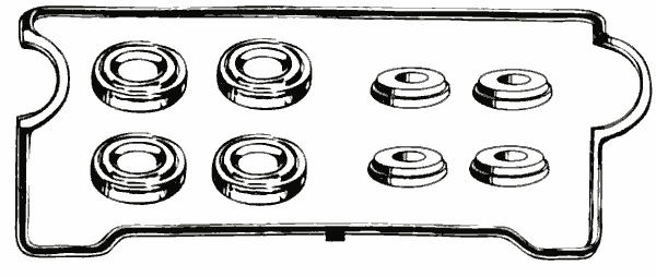 タペットカバーパッキン セットカローラ スパシオ GF-AE111N 大野ゴム パーツキング
