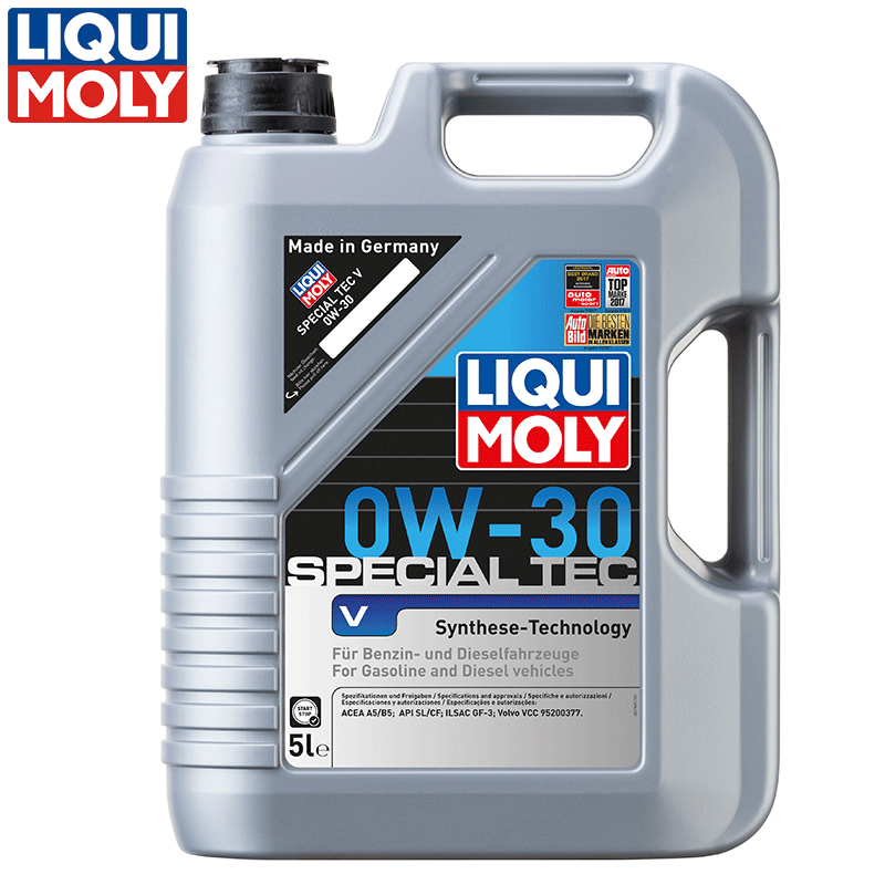 LIQUI MOLY（リキモリ） スペシャルテックV 0W30 5L 2853 ドイツのオイル ケミカルのトップメーカー 高性能エンジンオイル 自動車メーカーから承認（アプルーバル）されている製品