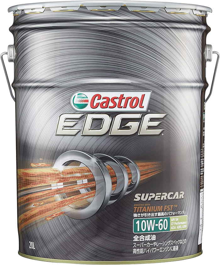 フォルクスワーゲン VW501 01 / 505 00 BMW M-Models商品 Castrol/カストロール　EDGE　エンジンオイル　10W-60 API SN/CF Performance 20L メーカー品番 11847 詳細 厳しい環境下においても優れた性能を発揮する高温粘度特性に優れた高性能エンジンオイル 優れた高温酸化安定性により、高回転・高負荷連続走行時のエンジンオイルの劣化を抑えます。 長期間にわたり最高のエンジンパフォーマンスを引き出します。 エンジンの性能をフルに引き出すためにエンジン効率を改善します。 粘度 10W-60 基油/規格/推奨 全合成油 API SN/CF Performance ACEA A3/B3・A3/B4 用途 4輪車用ガソリン・ディーゼルエンジン両用