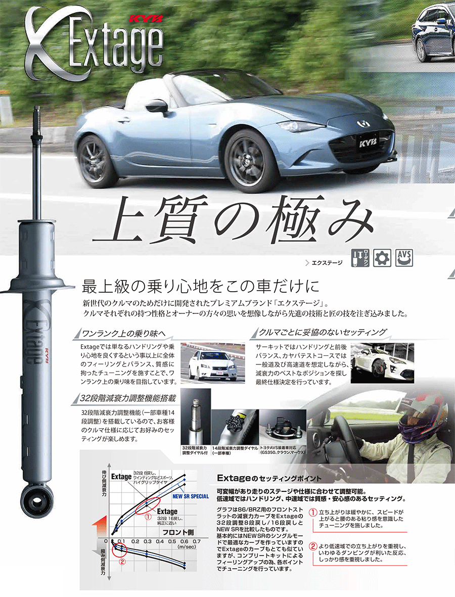 レクサスGS250/350 GRL10/11 KYB 1台分 Extage ショックアブソーバー E-E93175804 カヤバ Extage SuperSpecialS スポーツショックアブソーバー 前後 フロント リア 左右 車1台分セット 4本セット 2