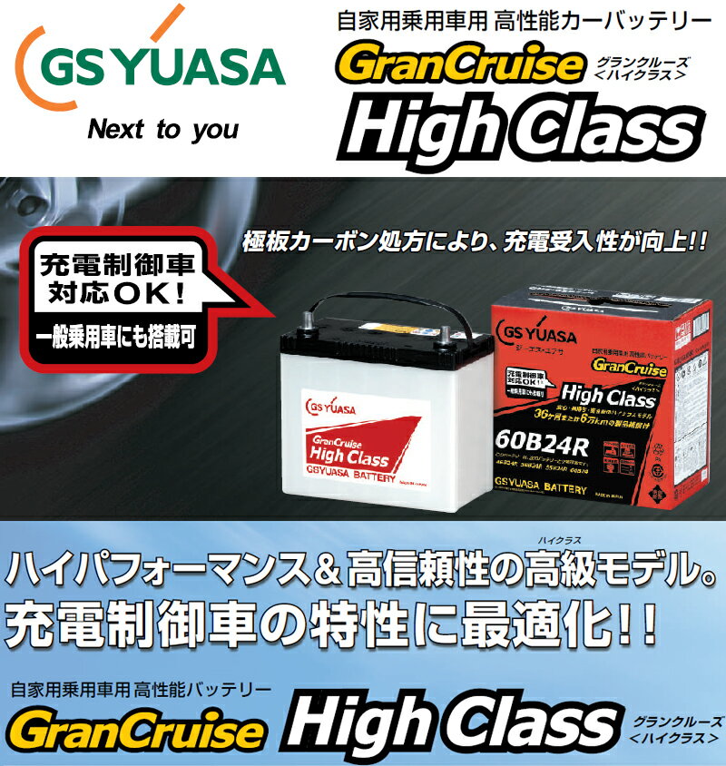 GSユアサ 充電制御車対応 バッテリー GHCDL エスティマ ACRW