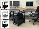 アウトレット商品 ・パソコンワゴン CPUワゴン 2段 PJC-7202-WD サイドデスク・L字デスク・CPUスタンド・ゲーミングデスク pcワゴン 【お客様による組み立て式です】(3)