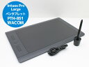 ペンタブレット WACOM ワコム Intuos Pro Large PTH-851 ソフトなタッチ操作可能なファンクションキー&タッチホイール A17H 中古