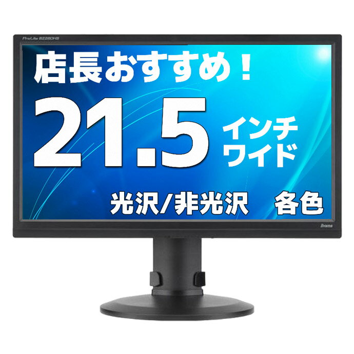 液晶モニター【21.5インチ】【DVI】店長厳選 ディスプレイ おススメ ワイド おまかせ 在宅 テレワーク リモート VGA 各社 各色【中古】E215DV　N【ディスプレイ 液晶モニター】