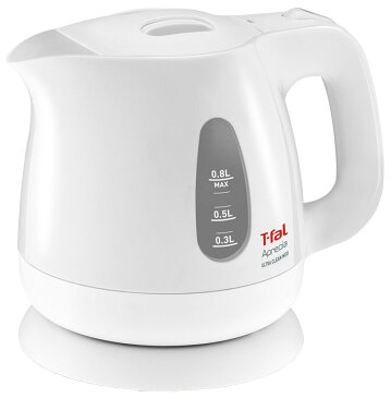 T-FAL ティファール 電気ケトル アプレシア ウルトラクリーン ネオ 0.8L KO3901JP パールホワイト【即納・送料無料】